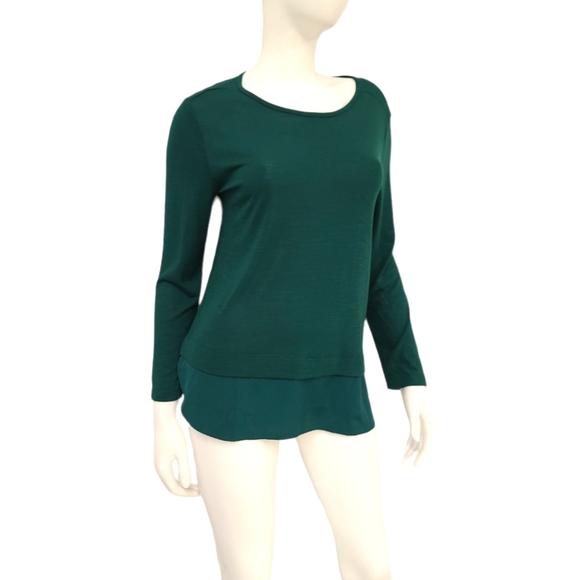 J. Crew Mercantile Green Layered Top Size medium - Picture 6 of 8
